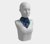 Canada Marble, Blue Green - Square Scarf