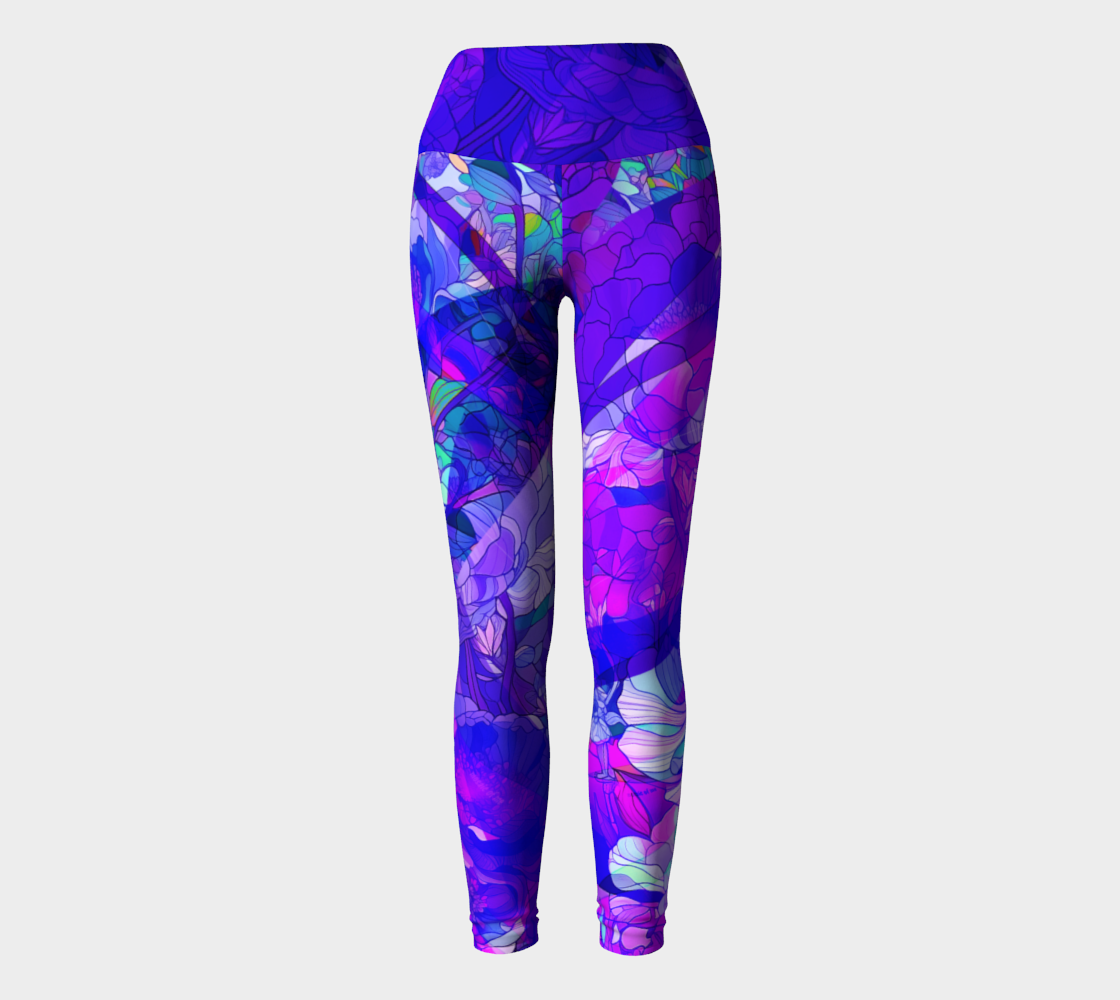 Purple Legging Stretchable Leggings Cotton Blend Pants Slex Yoga Full  Length Her