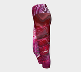 Canada Marble - Multi Pink Red - Yoga Capris