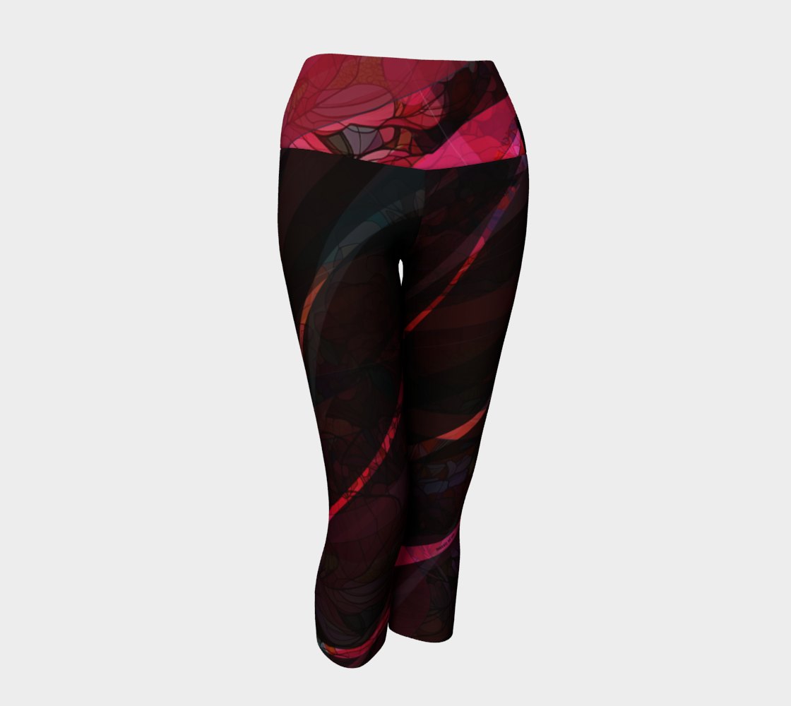 Red running capris online