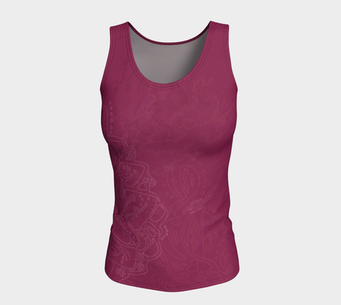 Good Vibes Magenta - Fitted Tank Top