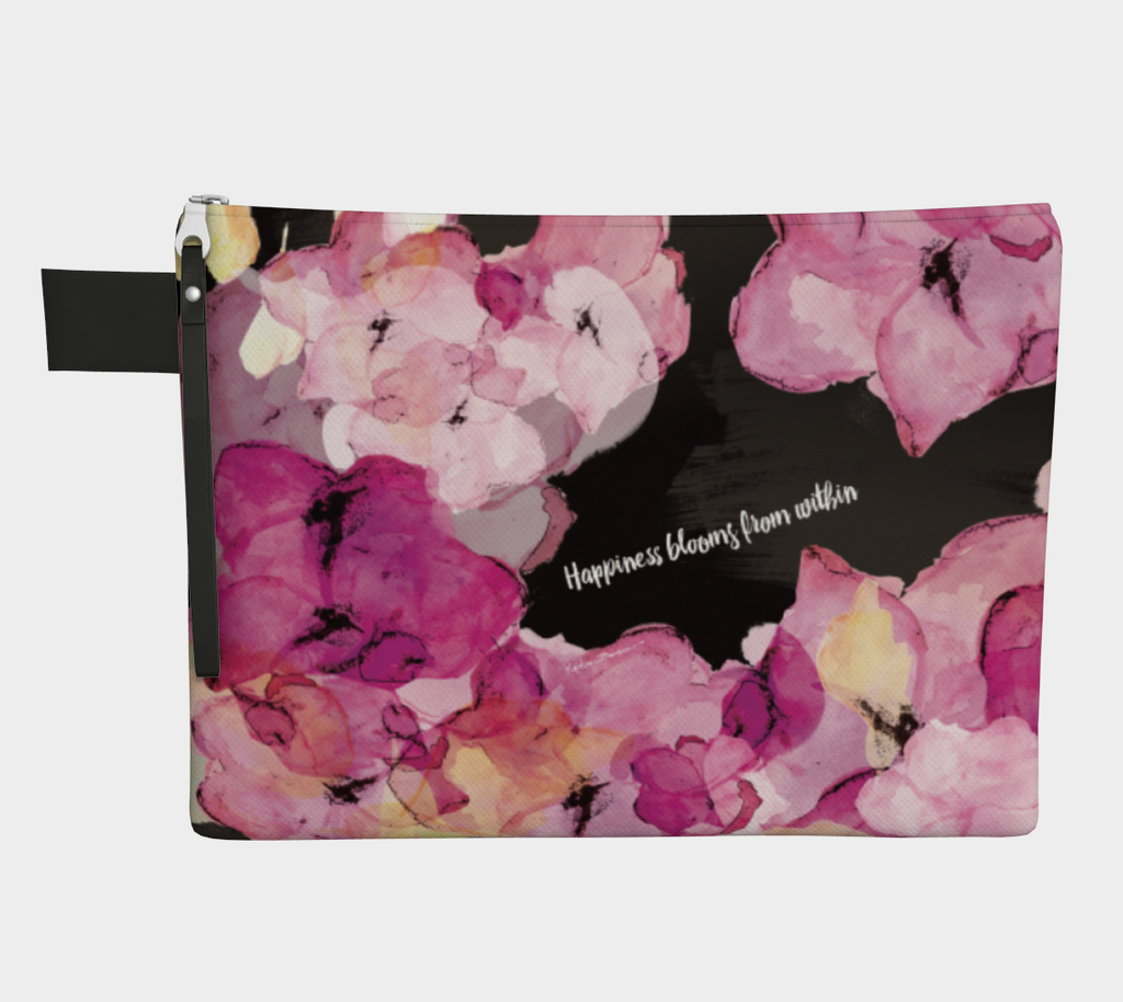 Happiness Blooms - Zipper Carry-All