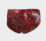 Canada Marble, Red - Women's Cheeky Briefs