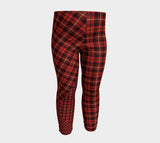 Tartan with a Twist, Red - Baby Leggings