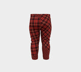Tartan with a Twist, Red - Baby Leggings