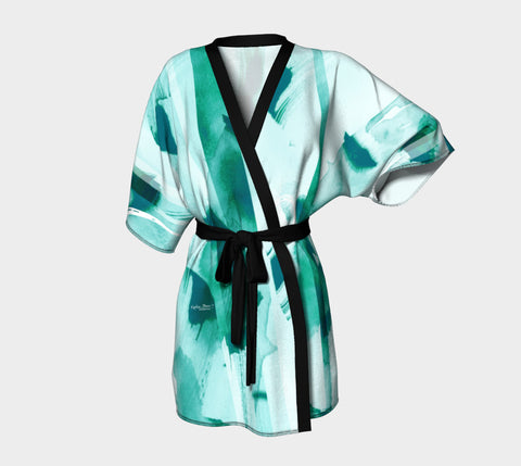 Infinite Love Turquoise - Kimono Robe